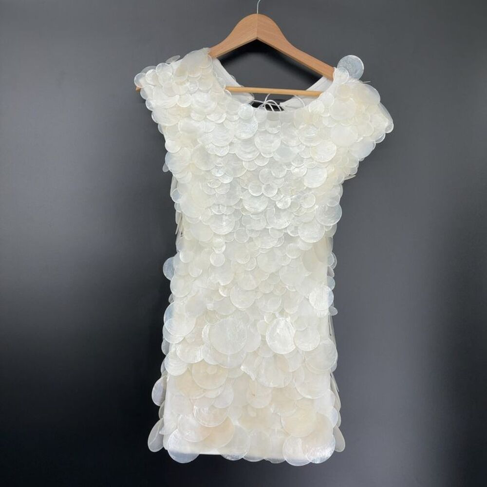 Etsy White Sea Shell Mini Dress